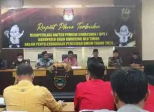 KPUD OKU Timur Gelar Pleno Terbuka Rekapitulasi Daftar Pemilih Sementara