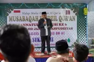 Apresiasi MHQ Di Perumahan Mangkalaya, H.Iyos "Cerminan Visi Kab. Sukabumi"