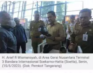 Walikota Tangerang ucapkan terimaksih pada AP II dan jajarannya dalam pameran di Tangerang City Gateway Of Indonesia