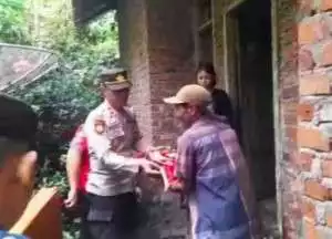 Bantuan Sosial Polres Musi Rawas Melalui Polsek Purwodadi.