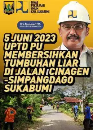 Penjelasan Dinas PU Kab. Sukabumi Penyebab Jalan Amblas Di Curugkembar Sukabumi