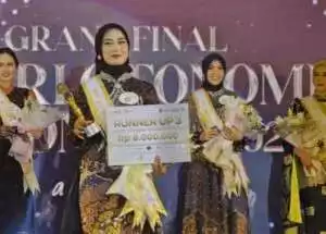 Damaranti Raksa Alifa asal Kabupaten Serang   juara  Runner up III dalam Pemilihan Putri Otonomi Indonesia (POI) 2023.