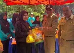 Olahraga Bersama TNI - Polri dan Forkopimda OKU Timur Berlangsung Meriah