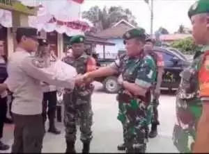 Kodim Musi rawas Korem GAPO Kodam Sriwijaya ikut meriahkan HUT Bhayangkara.