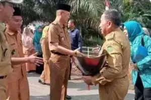 Kepala Desa Sadarkarya antusias Sambut Tim Penilaian Lomba Desa Tingkat Provinsi.