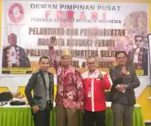 DPD FERARI Sumsel Gelar Pelantikan dan Pengangkatan 12 Anggota Advokat FERARI.