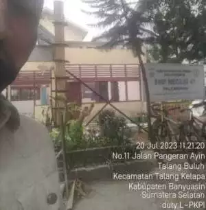 Tanpa Papan Nama, Pembangunan SMPN 41 Kota Palembang Diduga Proyek Siluman.