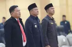 Rapat Paripurna DPRD OKU Timur Dengan Agenda Mendengarkan Pidato Kenegaraan Presiden RI Dalam Rangka Memperingati HUT Kemerdekaan RI Ke-78