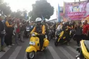 Bupati Sukabumi "Vespa Jadoel Memang Nostalgia, Tapi Tour Ngabumi Intinya Berbagi Dan Promosi Potensi Daerah"