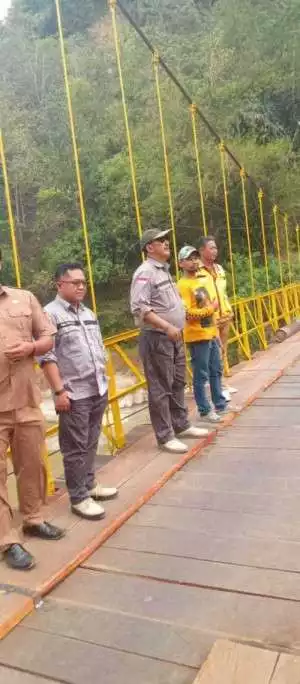 Kunjungan Kadis PU Kabupaten Sukabumi H.Asep Japar Ke Jembatan Lalay Dalam Rangka Monitoring dan Evaluasi (Monev)