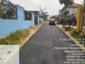 Warga Ciaruteun Ilir sambut baik pembangunan TPT dan hotmix, anggaran dari Samisade TA 2023 tahap 1
