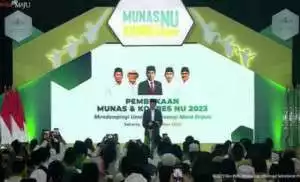 Presiden Jokowi Ajak NU Bersama Wujudkan Indonesia Emas 2045