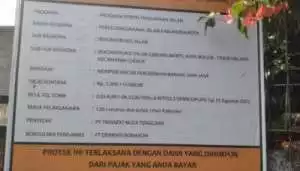 Proyek Pembangunan Jalan Cijeruk Diduga di back up Oknum wartawan 