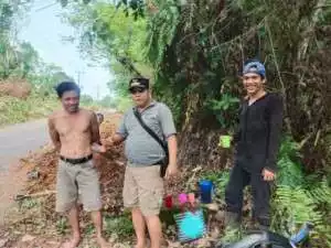 Realesasi DAU untuk Cegah Luapan Air Kejalan Lintas Lurah Belalau II Bangun Drainase.
