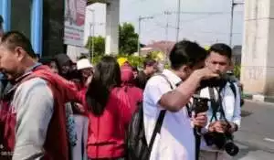Miris,  Paspampres Melarang Puluhan Wartawan Meliput Saat Presiden Joko Widodo Kunker di Palembang.
