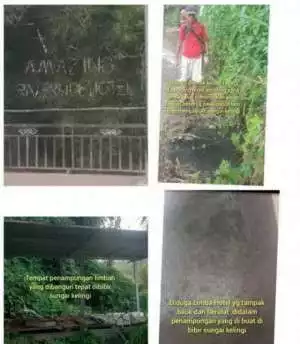Hotel Amazing Terkesan Membiarkan Limbah Cemari Sungai.
