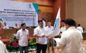 Pelantikan Pengurus DPD Pengembang Indonesia (PI) Sumsel di Hotel Aryaduta Palembang.