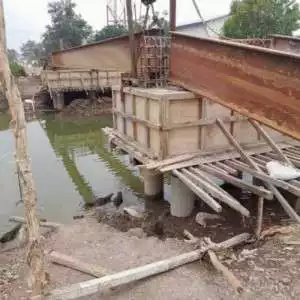 Pembangunan Jembatan ruas Karang baru-Telang Jaya terindikasi rawan Mark-up.