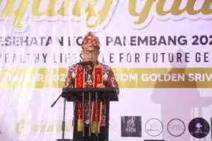 Heri Amalindo Hadiri Pemilihan Bujang Gadis Kesehatan Kota Palembang 2023.