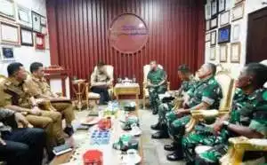 Bupati OKU Timur Sambut Hangat Audiensi Wadan Puslatpur Beserta Rombongan