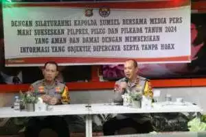 Ramah tamah Kapolda serta PJU Polda Sumsel bersama Wartawan!