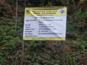 Realiasasi Dana Desa TA 2023 Tahap Tiga Desa Cileuksa kecamatan Sukajaya