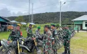 Apel Kesiapsiagaan Pengamanan Pemilu 2024 Kodim 1812/Pegunungan Arfak