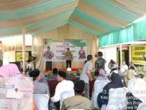 Kapolsek Nanggung AKP Ade Kamsa Menghadiri Upacara HUT Satpam di PT. Antam Tbk UBPE Pongkor