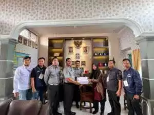 Lapas Lubuklinggau Laksanakan Penyerahan Formulir DPT oleh KPU Kota Lubuklinggau 