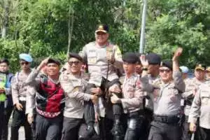Kabaharkam Polri Pimpin Apel Besar Persiapan Pengamanan Pemilu 2024 di Sumsel