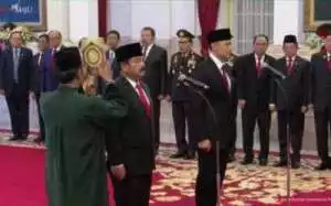 Sah! Jokowi Lantik Hadi Tjahjanto jadi Menko Polhukam, AHY Menteri ATR