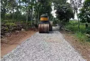 Pemdes Negeri Campang Jaya, Sungkai Tengah realisasikan pembangunan jalan lapen