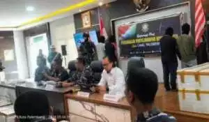Panglima Kodam II Sriwijaya, PJ. Walikota Palembang Ratu Dewa dan Sultan Iskandar Mahmud Badaruddin Kunjungi Pasar Sekip Ujung Palembang