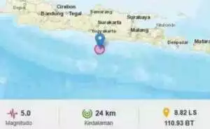 Pacitan diguncang gempa 2 kali pagi ini