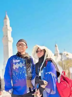 H Ridwan Irawan, jamaah haji dari Bayah, laporkan suhu di Madinah saat musim haji sekarang