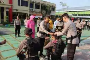Kapolres Purworejo Pimpin pembaretan 19 Personil Bintara Baru Angkatan 49 dan 50