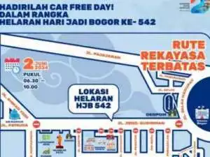 Satlantas Polresta Bogor Kota Lakukan Penebalan Personel di 16 Titik saat Helaran HJB ke 542