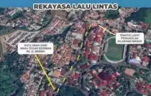 Perayaan HJB ke 542, Polres Bogor berlakukan sistem satu arah di Cibinong