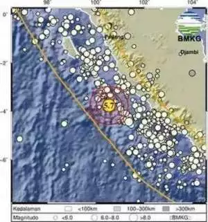 Mukomuko Bengkulu diguncang gempa Magnitudo 5,7