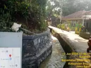 Pemdes Karehkel realisasikan TPT jaringan irigasi guna tingkatkan pengairan persawahan