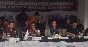 Gerebek pabrik narkoba terbesar di Indonesia, Bareskrim tangkap 8 orang tersangka