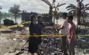 Bantuan korban kebakaran desa Luwuk Kiri disalurkan oleh pemdes 