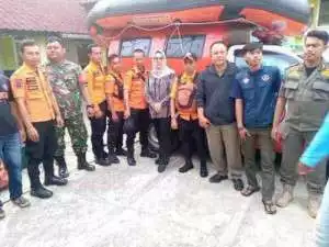 Pemdes Cibitung Tengah Bersama BPBD Gercep Cari Anak Hilang