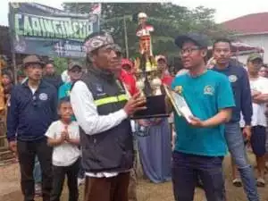 Pertandingan Final Sepak Bola Caringin Cup Disaksikan Bakal Calon Bupati Bogor Jaro Ade