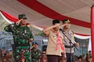Apel Gelar Pasukan Operasi Mantap Praja Lodaya 2024 Dilaksanakan Oleh Polres Bogor