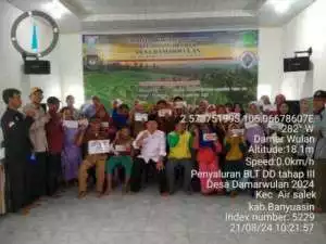 Percepat Pemulihan Ekonomi, Pemerintah desa Upang Karya Kembali Salurkan BLT Dana Desa Periode Juli-Agustus 2024