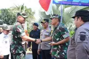 Kunker di Wilayah Pali, Danrem 044/Gapo Apresiasi Kesiapan Pilkada