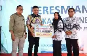 Bupati Lanosin Resmikan Kantor Kas Bank Sumsel Babel Kota Negara