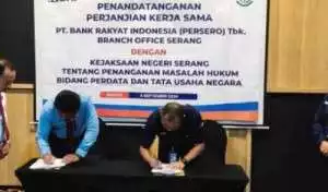 BRI Gandeng Kejari Serang Tangani Nasabah yang Tidak Mengindahkan Upaya Administratif
