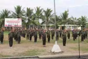 Kasdim 0418/Palembang Pimpin Langsung Senam Sehat Bersama Para Prajurit